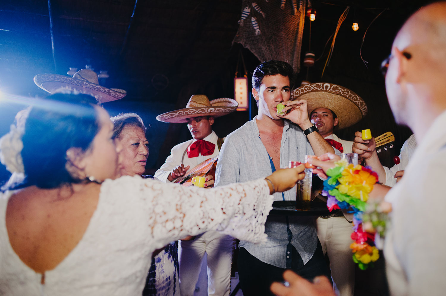 Beach wedding photos in Tulum Mexico